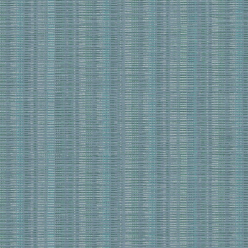 Wallpaper Broken Boucle Stripe Wallpaper // Blue 