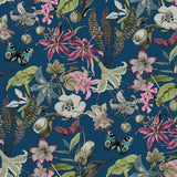 Wallpaper Butterfly House Wallpaper // Navy 