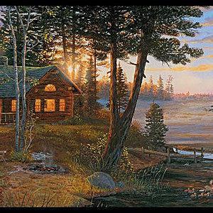 Wallpaper Cabin Fever Wallpaper Sample // Black & Brown 8 x 10 