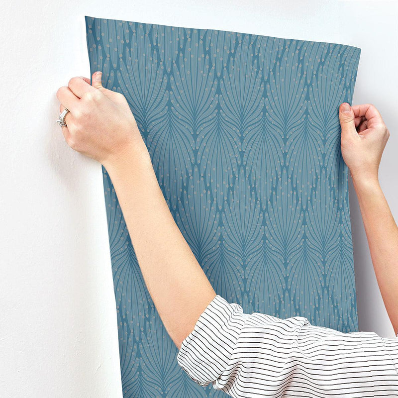 Wallpaper Café Society Wallpaper // Blue 