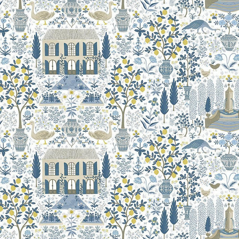 Wallpaper Camont Wallpaper Sample // Indigo 8 x 10 