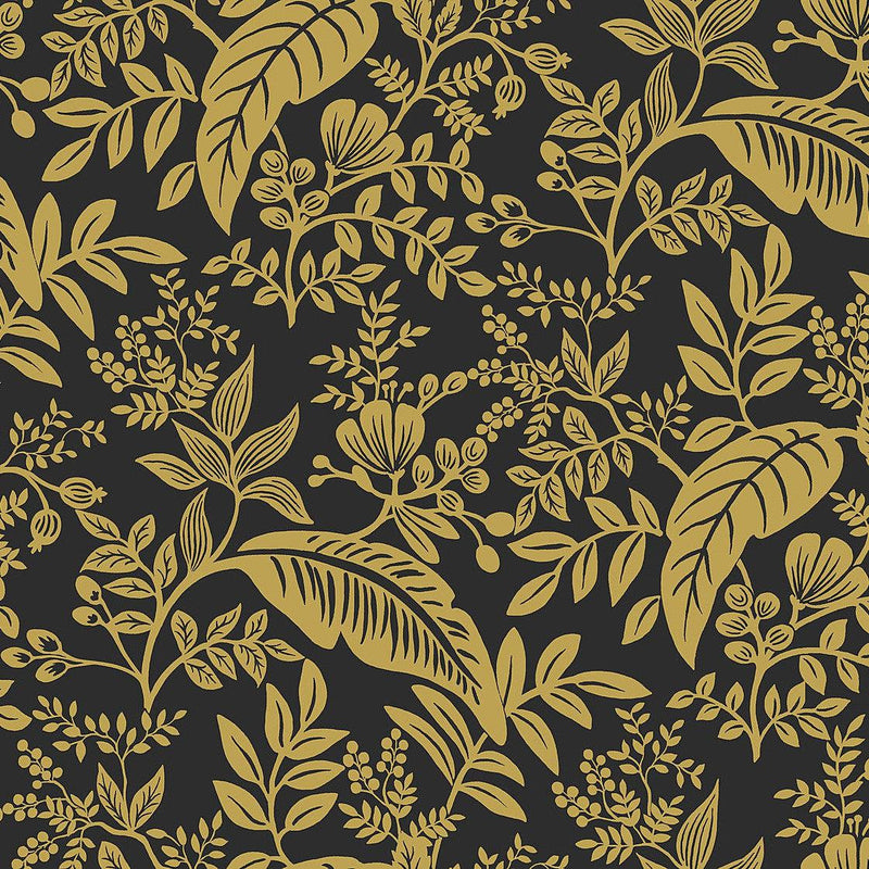 Wallpaper Canopy Wallpaper Sample // Gold & Black 8 x 10 