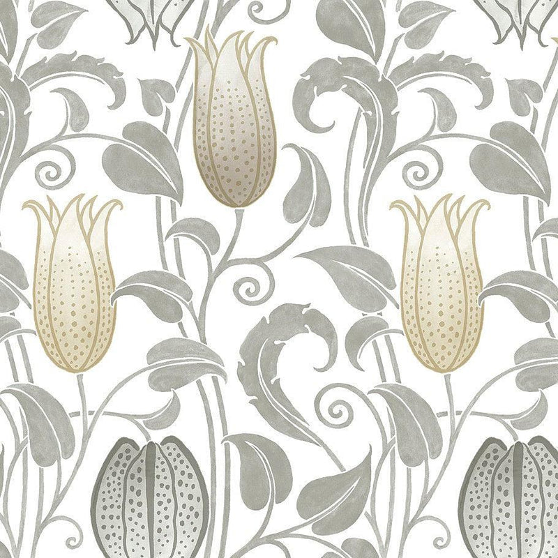 Wallpaper Canterbury Bells Wallpaper Sample // Neutral 8 x 10 