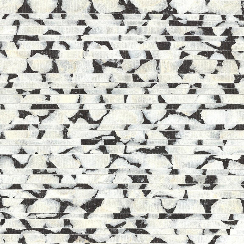 Wallpaper Capiz Offering Wallpaper Sample // Black & White 8 x 10 