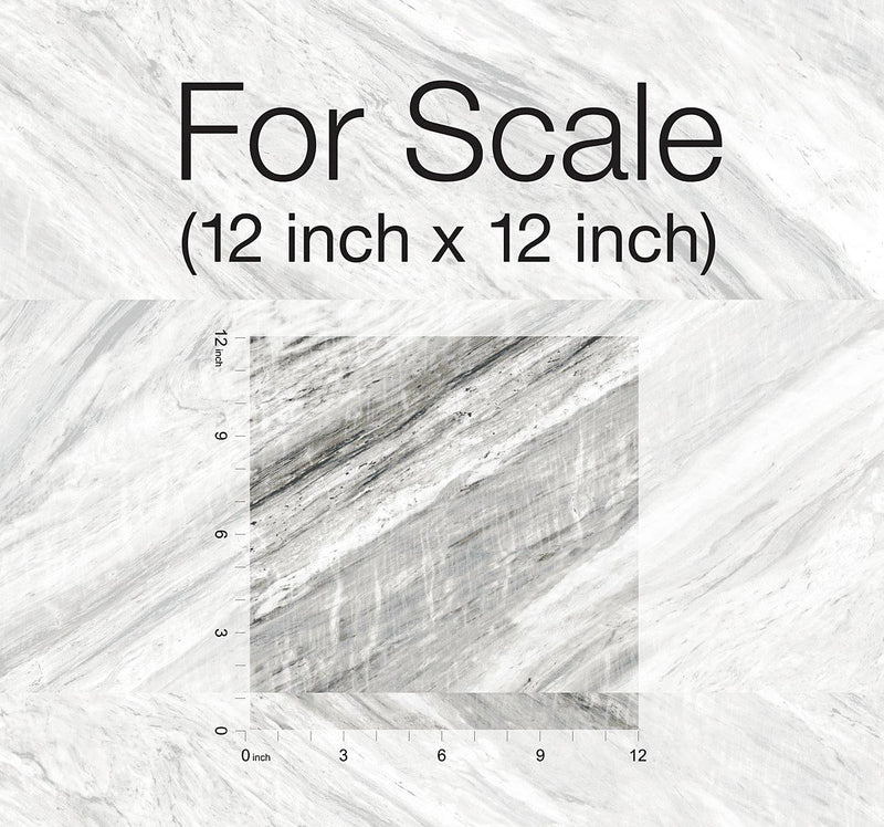 Wallpaper Carrara Horizontal Peel & Stick Wallpaper // Grey 