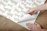 Wallpaper Cat Tails Peel & Stick Wallpaper // Beige 