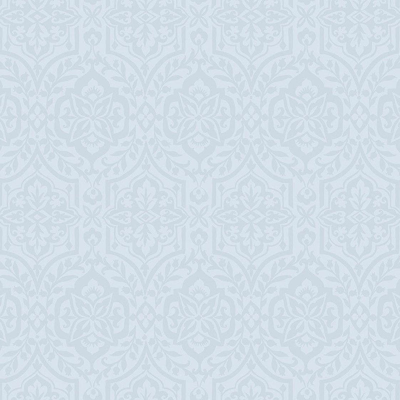 Wallpaper Cathedral Damask Wallpaper Sample // Blue 8 x 10 