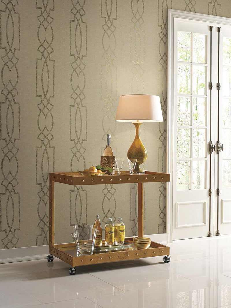 Wallpaper Cathedral Trellis Wallpaper // Beige 