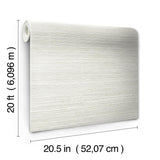 Wallpaper Cattail Weave Peel & Stick Wallpaper // White 