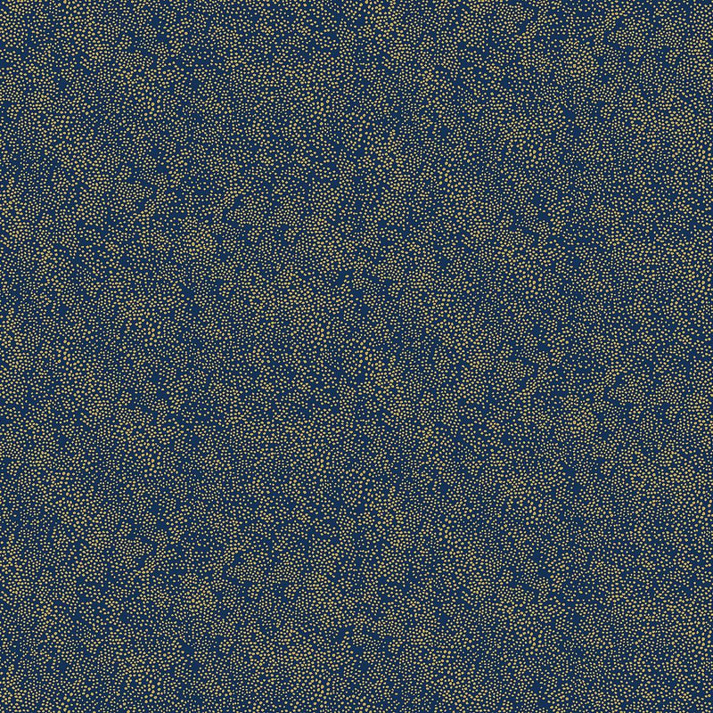 Wallpaper Champagne Dots Wallpaper Sample // Gold & Navy 8 x 10 