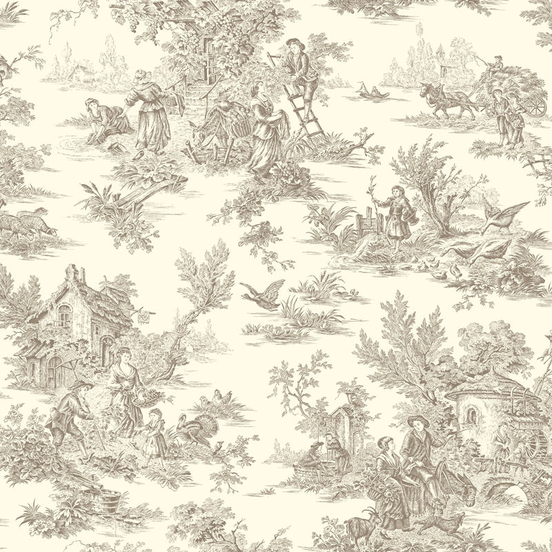 Wallpaper Champagne Wallpaper Sample // Brown & White 8 x 10 