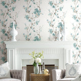 Wallpaper Charm Peel & Stick Wallpaper // Teal 