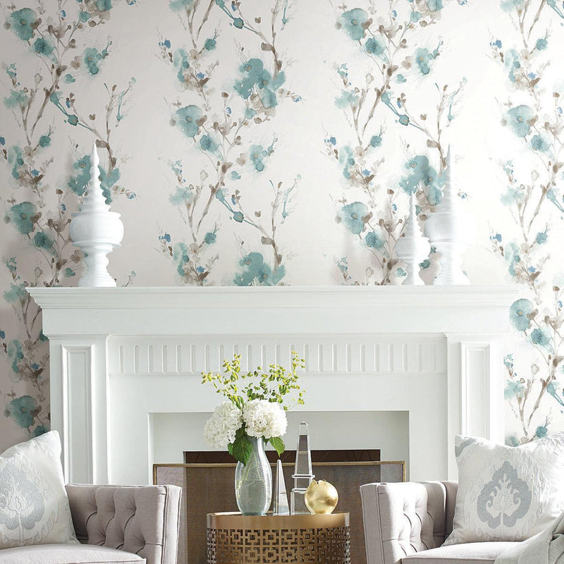 Wallpaper Charm Peel & Stick Wallpaper // Teal 