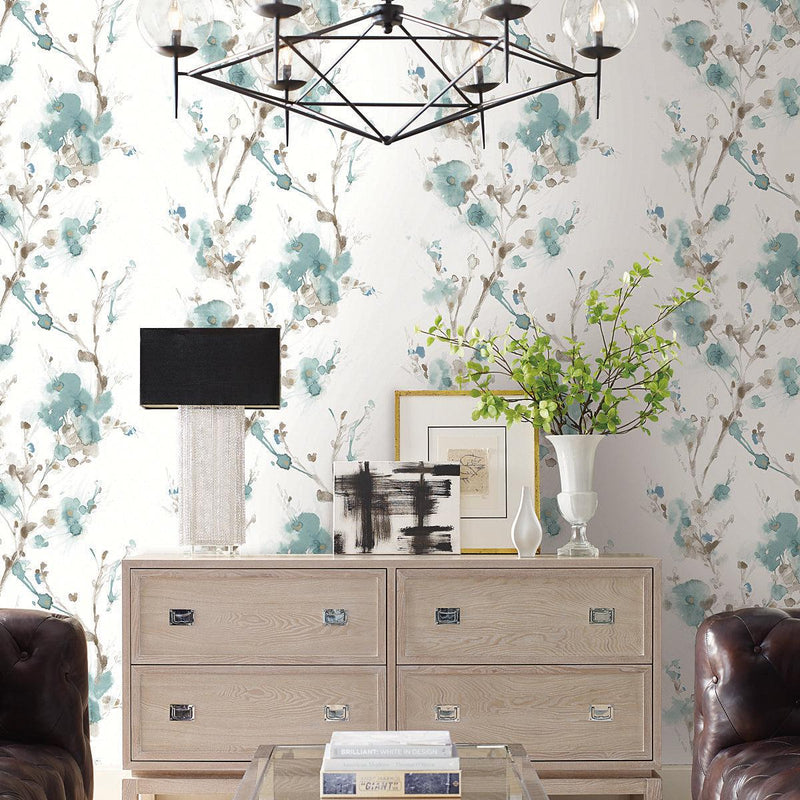 Wallpaper Charm Peel & Stick Wallpaper // Teal 