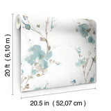 Wallpaper Charm Peel & Stick Wallpaper // Teal 