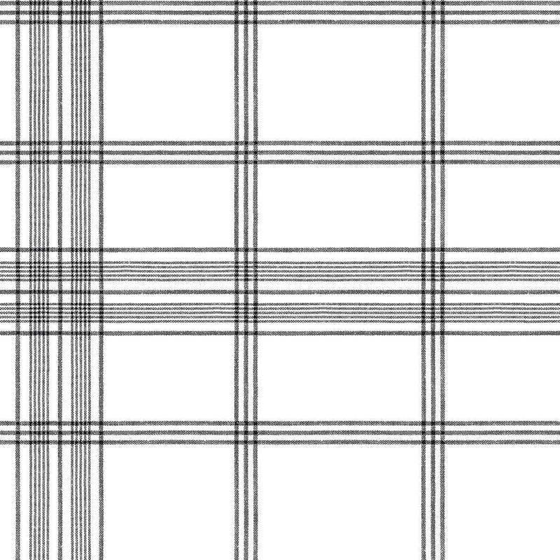 Wallpaper Charter Plaid Wallpaper Sample // Black 8 x 10 