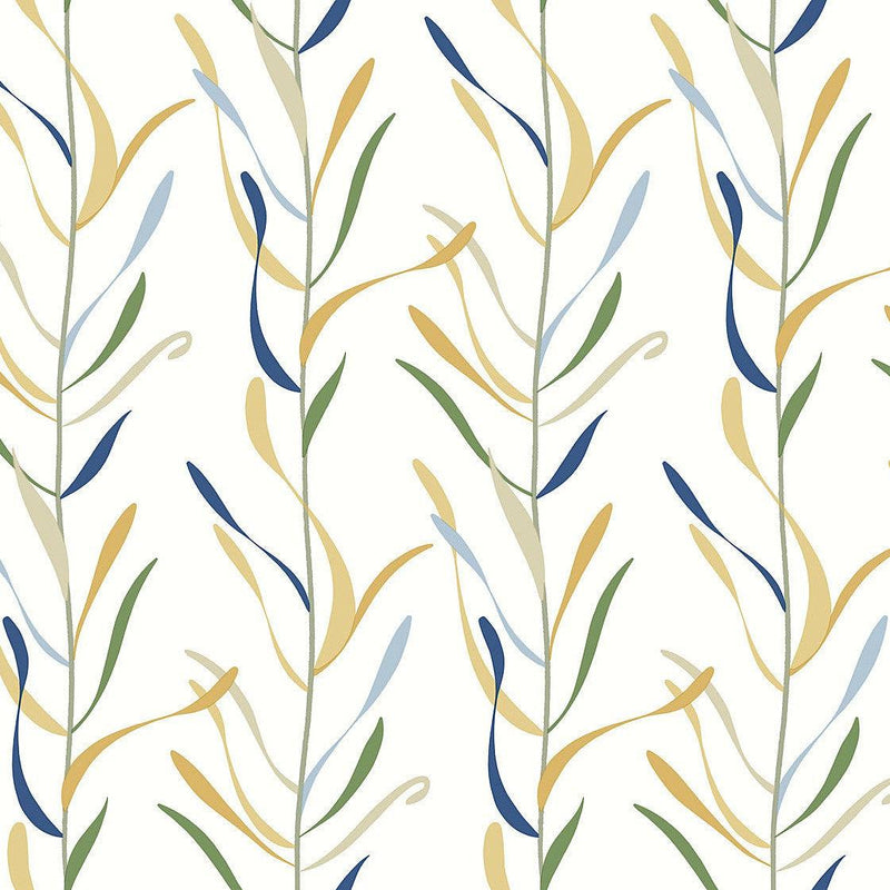 Wallpaper Chloe Vine Wallpaper Sample // Ochre 8 x 10 