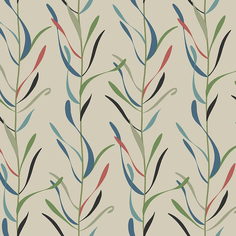 Wallpaper Chloe Vine Wallpaper Sample // Savanna 8 x 10 