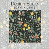 Wallpaper Citrus Grove Peel & Stick Wallpaper // Black 