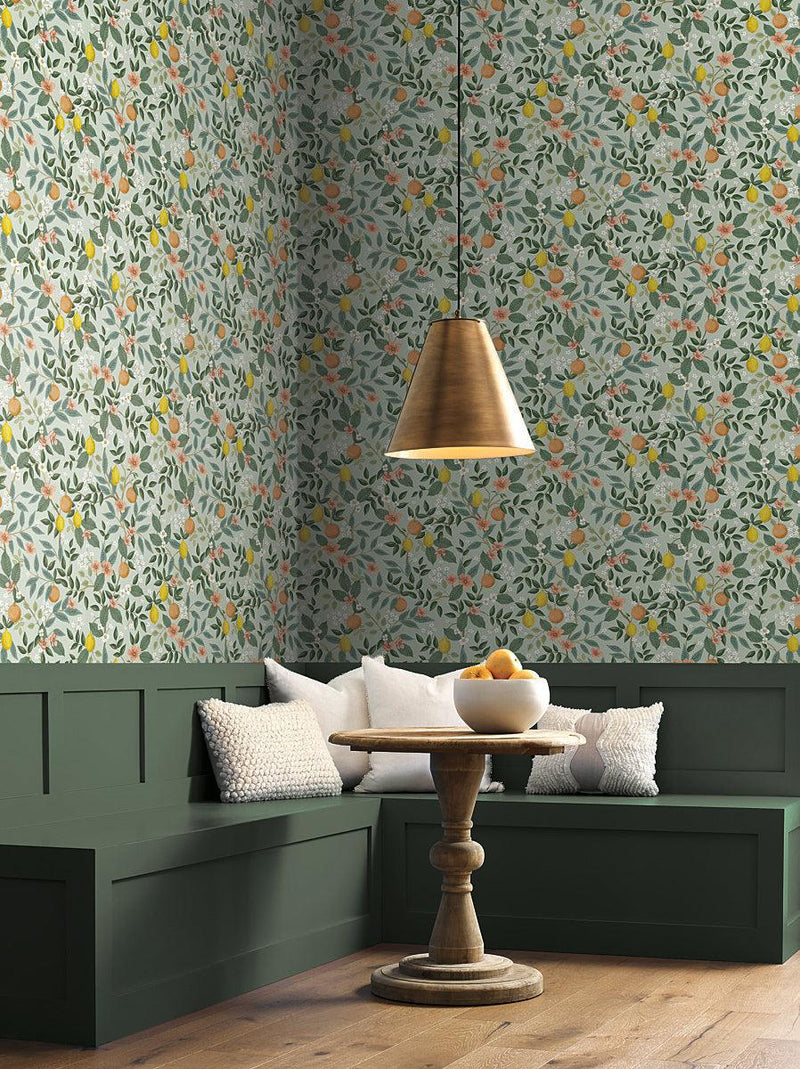 Wallpaper Citrus Grove Peel & Stick Wallpaper // Mint 