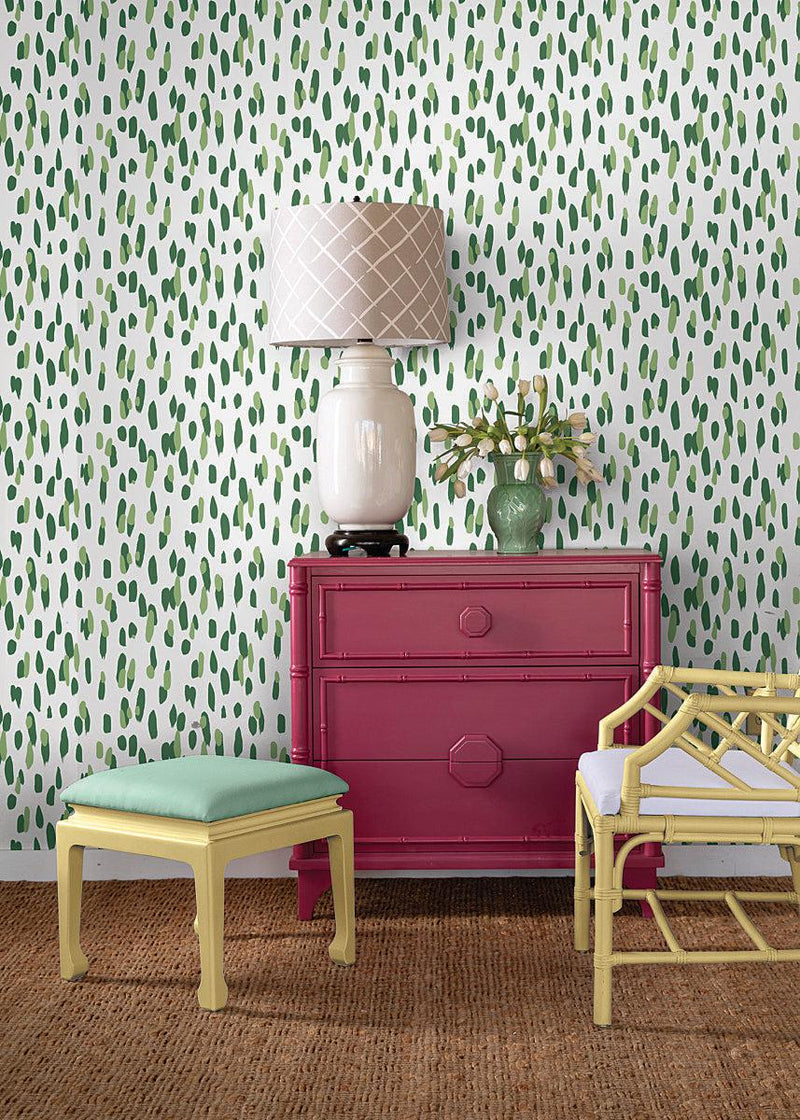 Wallpaper Club House Peel & Stick Wallpaper // Palm Green 