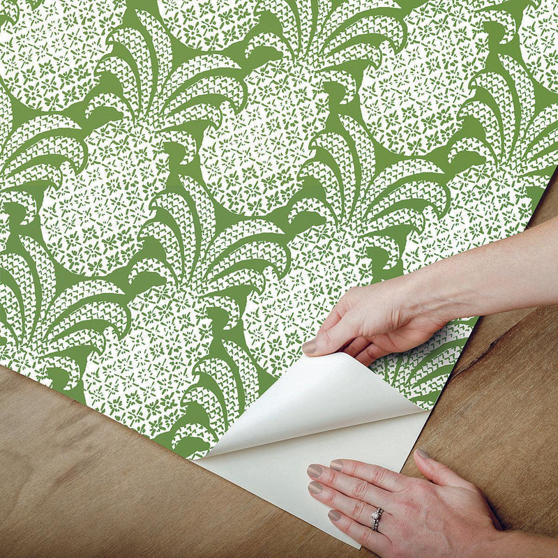 Wallpaper Colony Club Peel & Stick Wallpaper // Palm Green 