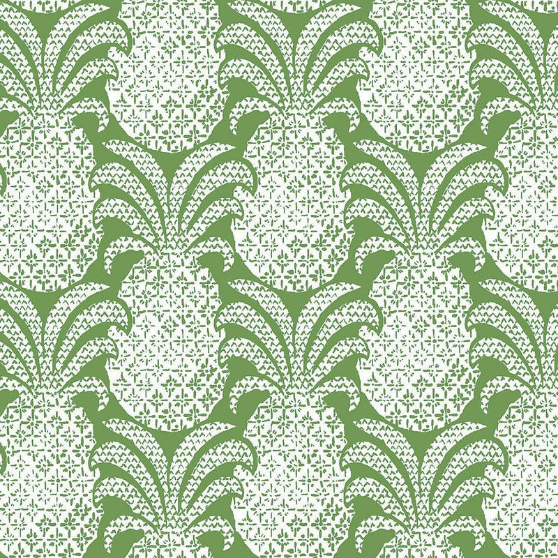 Wallpaper Colony Club Peel & Stick Wallpaper Sample // Palm Green 8 x 10 