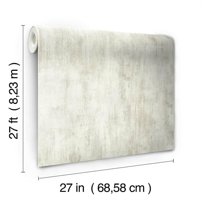 Wallpaper Concrete Patina Wallpaper Sample // White & Neutral 8 x 10 