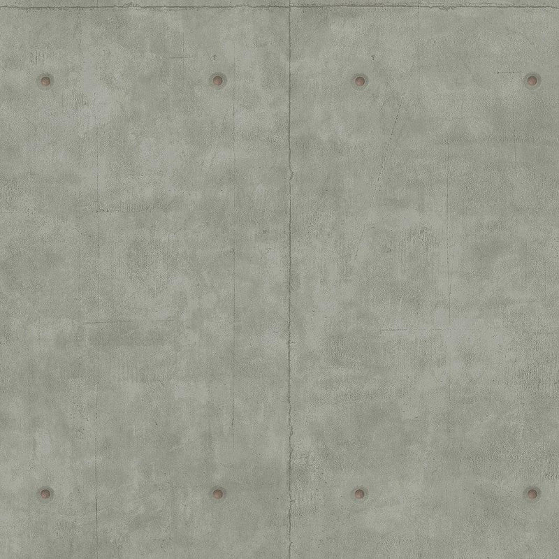 Wallpaper Concrete Wallpaper // Dark Grey & Copper Metallic 