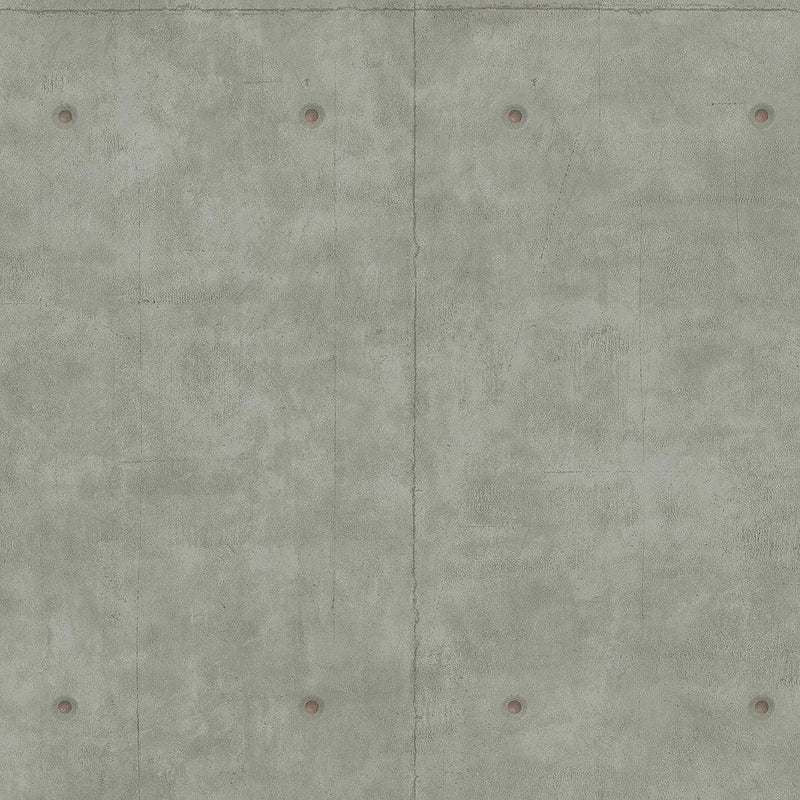 Wallpaper Concrete Wallpaper Sample // Dark Grey & Copper Metallic 8 x 10 