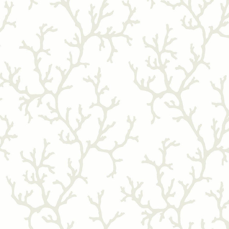 Wallpaper Coral Island Wallpaper // White 