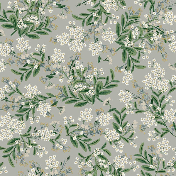 Wallpaper Cornflower Wallpaper // Grey & Green 