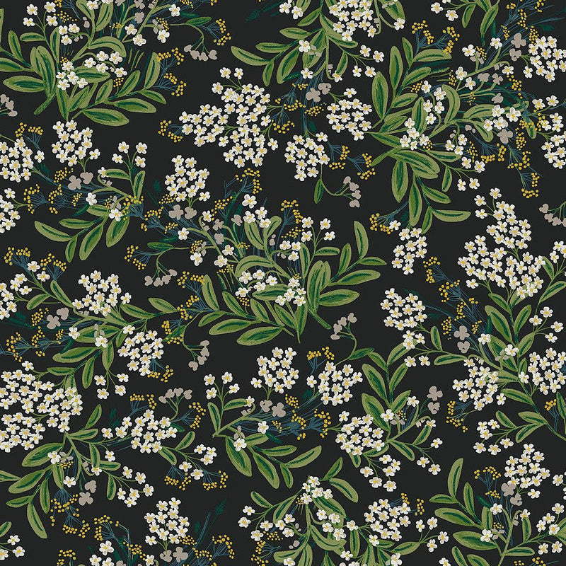 Wallpaper Cornflower Wallpaper Sample // Black & Green 8 x 10 