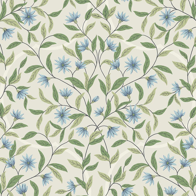 Wallpaper Cornflower Wallpaper Sample // Jasmine 8 x 10 