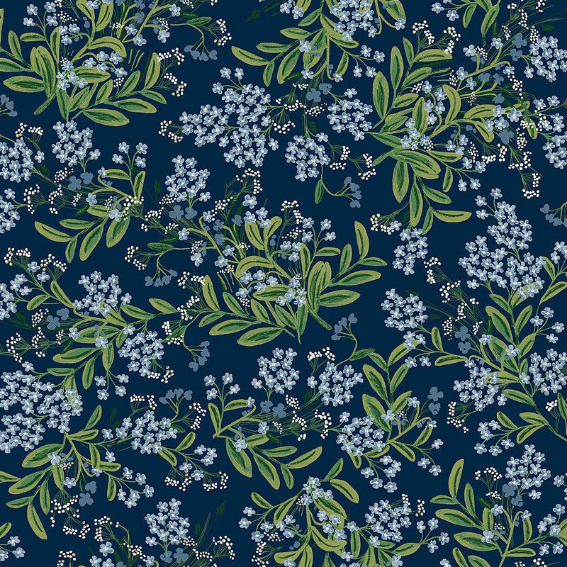 Wallpaper Cornflower Wallpaper Sample // Purple & Green 8 x 10 