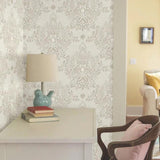 Wallpaper Cottontail Toile Premium Peel + Stick Wallpaper // Wicker 