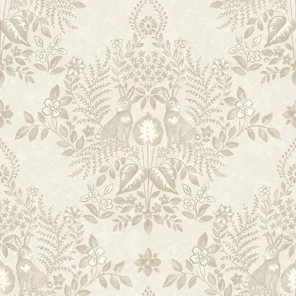 Wallpaper Cottontail Toile Premium Peel + Stick Wallpaper // Wicker 