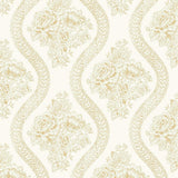 Wallpaper Coverlet Floral Wallpaper // Yellow 