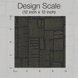 Wallpaper Crafted Editorial Wallpaper // Black & Gold Metallic 