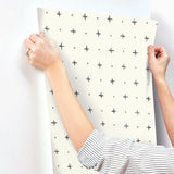 Wallpaper Cross Stitch Wallpaper // Black 