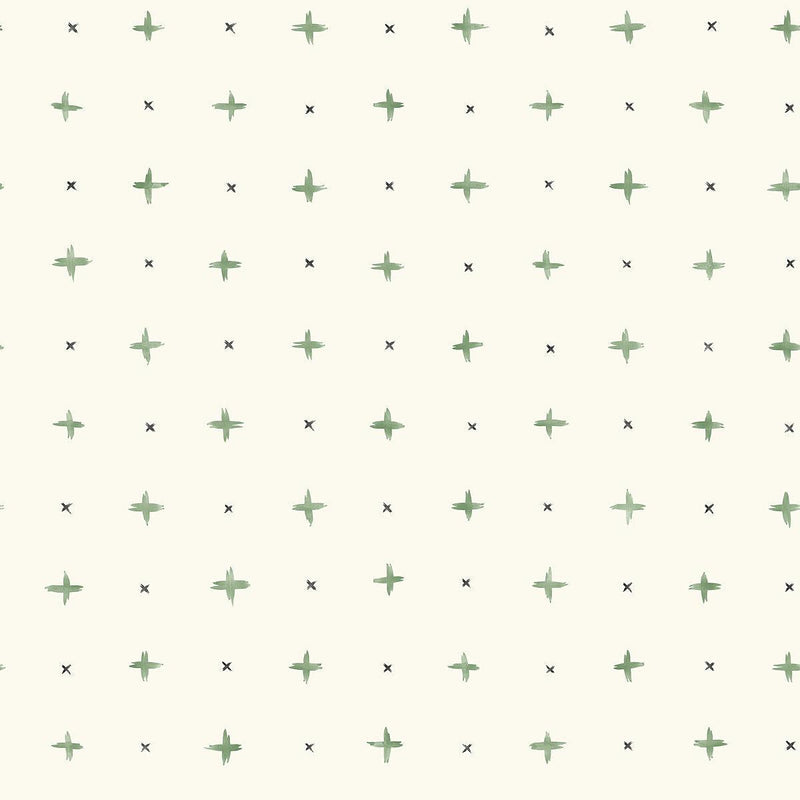 Wallpaper Cross Stitch Wallpaper // Green 