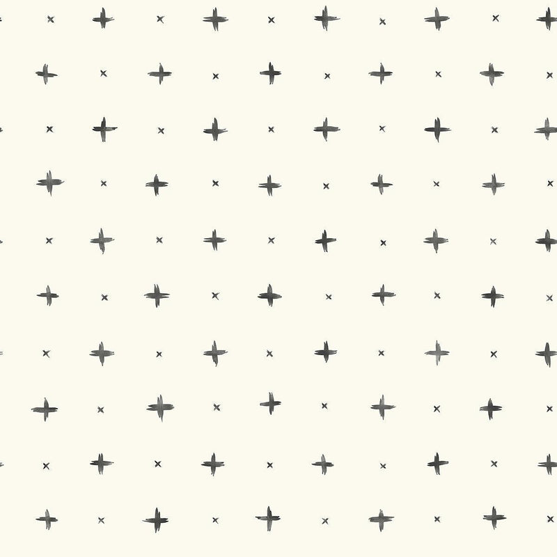 Wallpaper Cross Stitch Wallpaper Sample // Black 8 x 10 