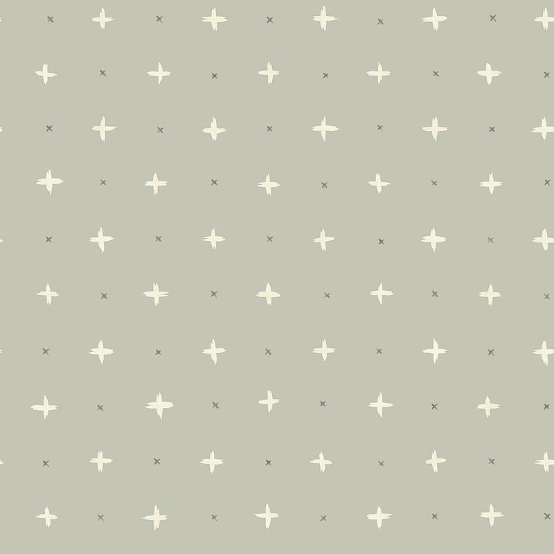 Wallpaper Cross Stitch Wallpaper Sample // Grey 8 x 10 