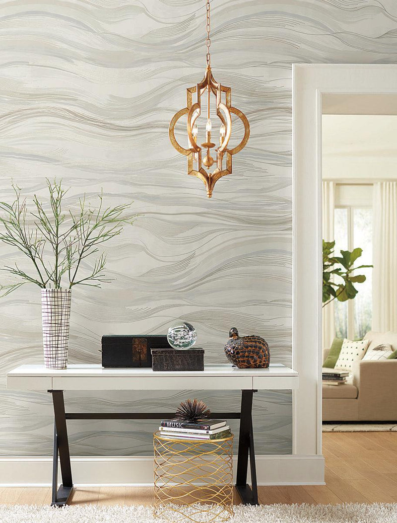 Wallpaper Currents Wall Mural Sample // Neutral 8 x 10 