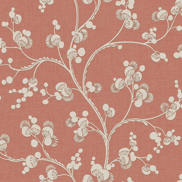 Wallpaper Dahlia Trail Wallpaper // Burnt Orange 