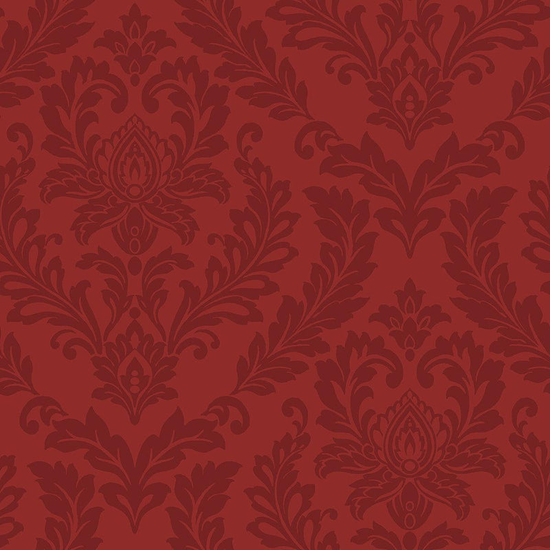 Wallpaper Damask Wallpaper Sample // Purple & Red 8 x 10 