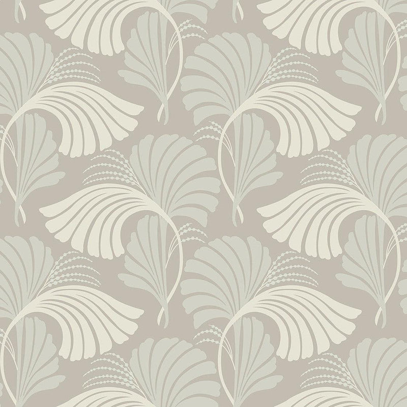 Wallpaper Dancing Leaves Wallpaper Sample // Neutral 8 x 10 