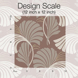 Wallpaper Dancing Leaves Wallpaper // Tan 