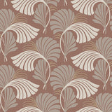 Wallpaper Dancing Leaves Wallpaper // Tan 