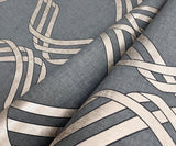 Wallpaper Dante Ribbon Wallpaper // Charcoal Metallic 